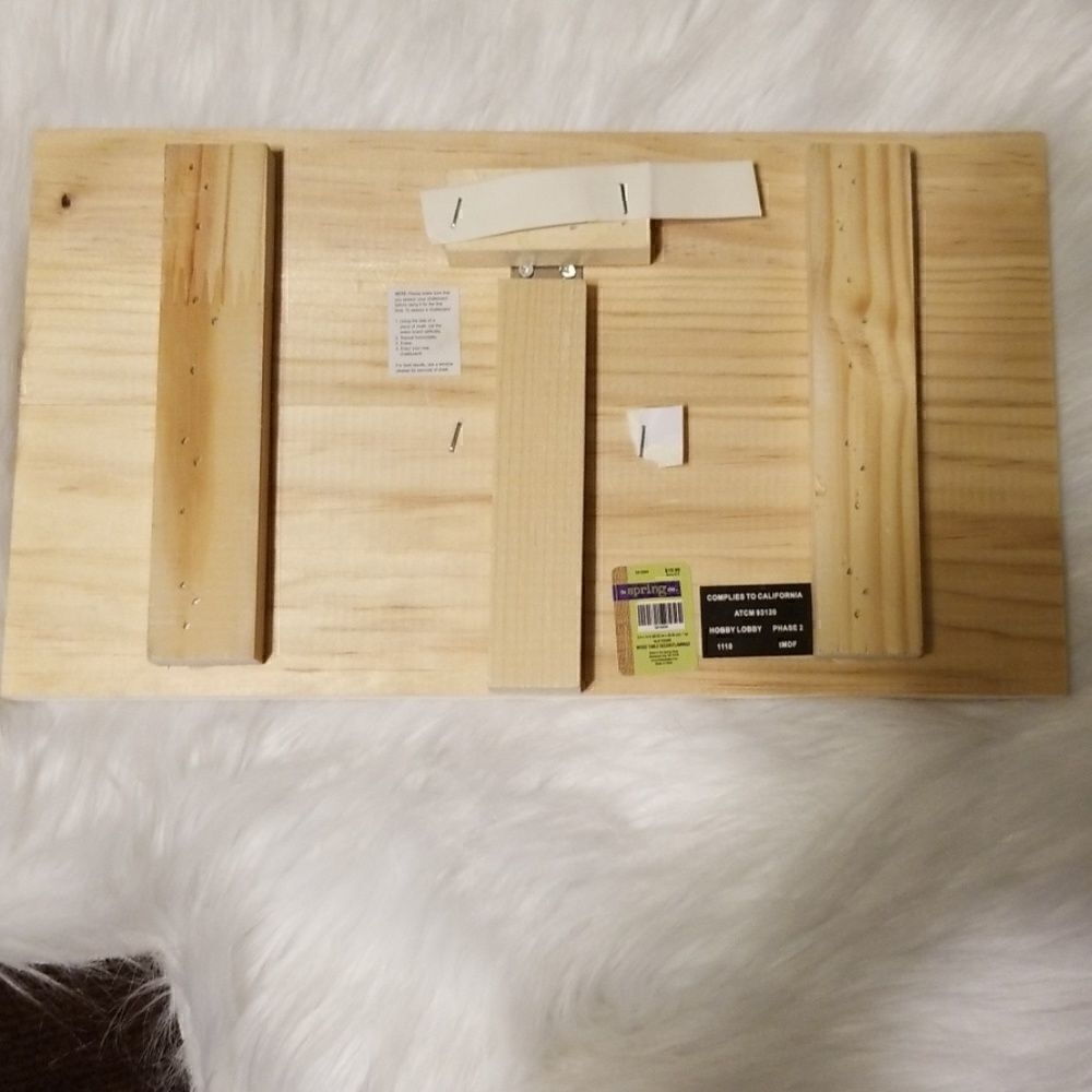 The Spring Shop Wood Table Chalkboard Decor - Picture 2 of 3